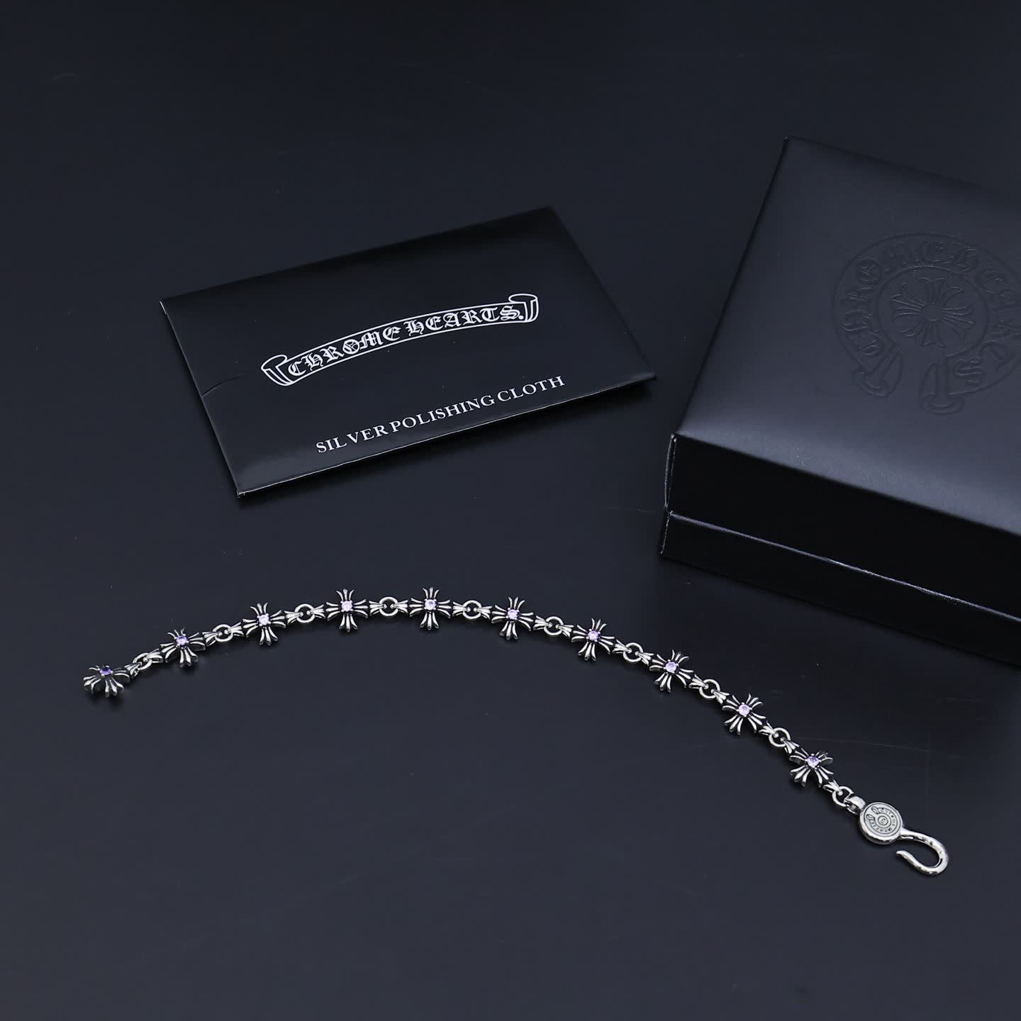 Chrome Hearts Bracelet - Gold and Silver Cross Design